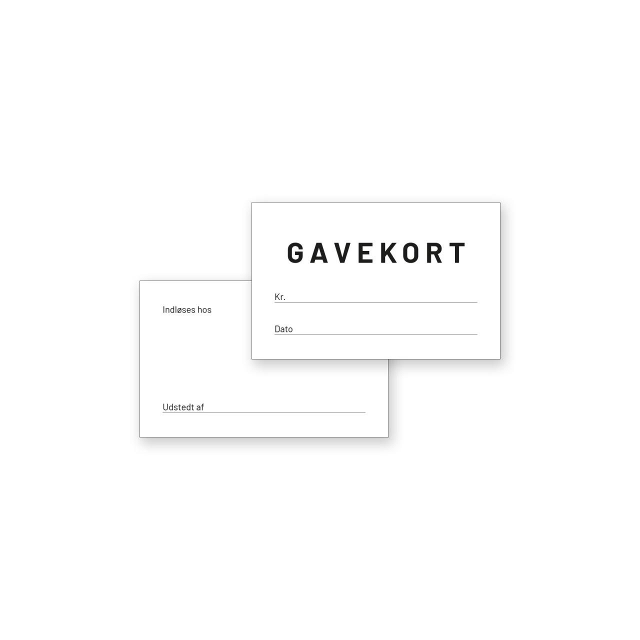 Gavekort til æsker, 100 stk.