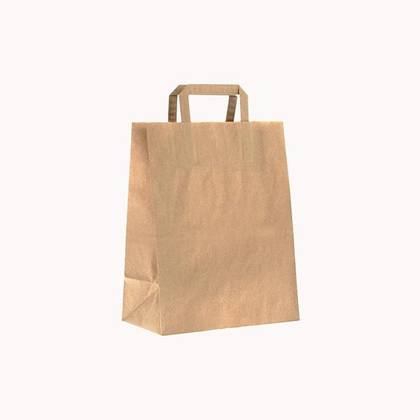 Papirspose m/klodsbund, 16 L, 200 stk.