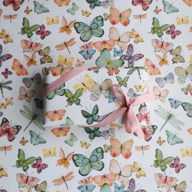Geschenkpapier 3724 Stripe Chocolate iCE mint 55cm x 100m