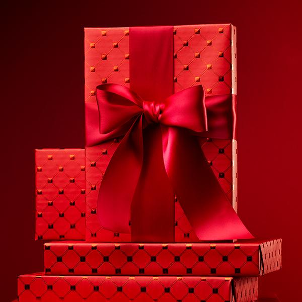Geschenkpapier 6422 Rote Diamant 55 cm x 120 m