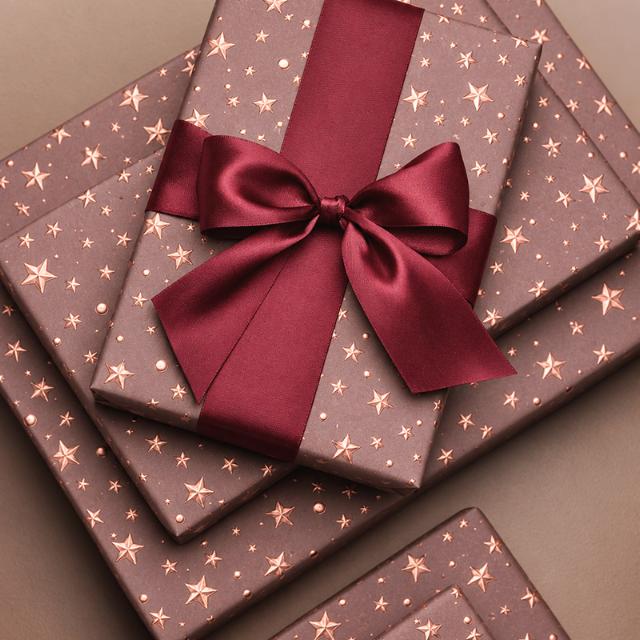 Christmas paper 6499 Little Stars antique Rose 55 cm x 100 m 