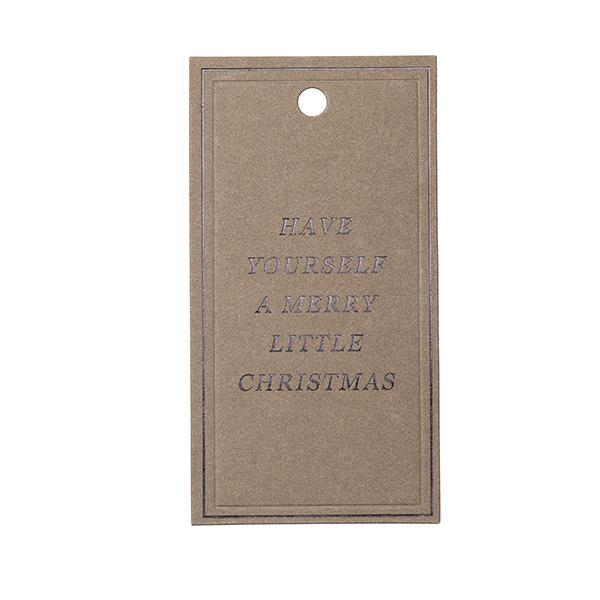 To & From Anhänger Christmas Greatings coffee 90 Stk.