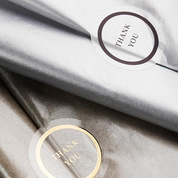 Etikett Thank You Ø55 mm. Gold 200 Stk.