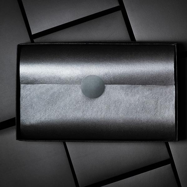 Seidenpapier Dunkelgrau/Silber Perlmutt 