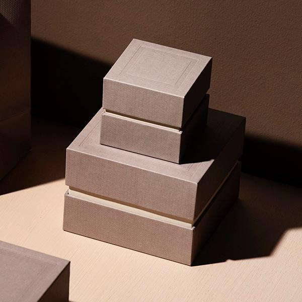 Hardbox Boden & Deckel Mokka 10x10x7cm