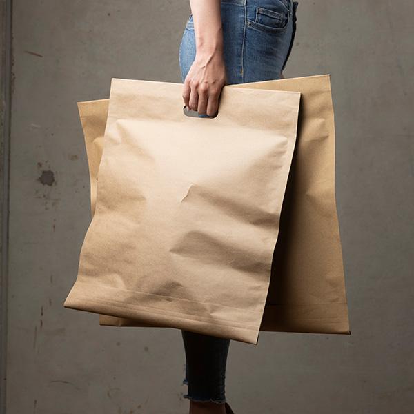 Versandtasche 35x32 cm Braun FSC 